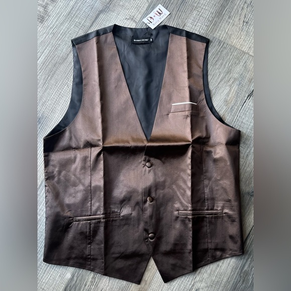 Men's Brown Brand NWT 4PC Vest Set - Picture 5 of 6